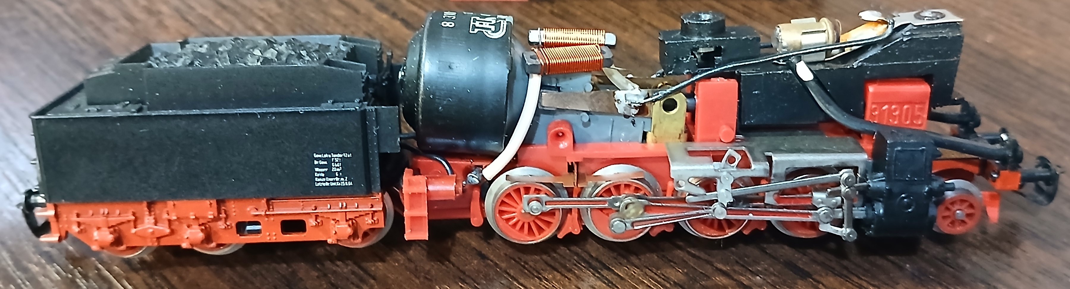 Шасси модели паровоза BR56 