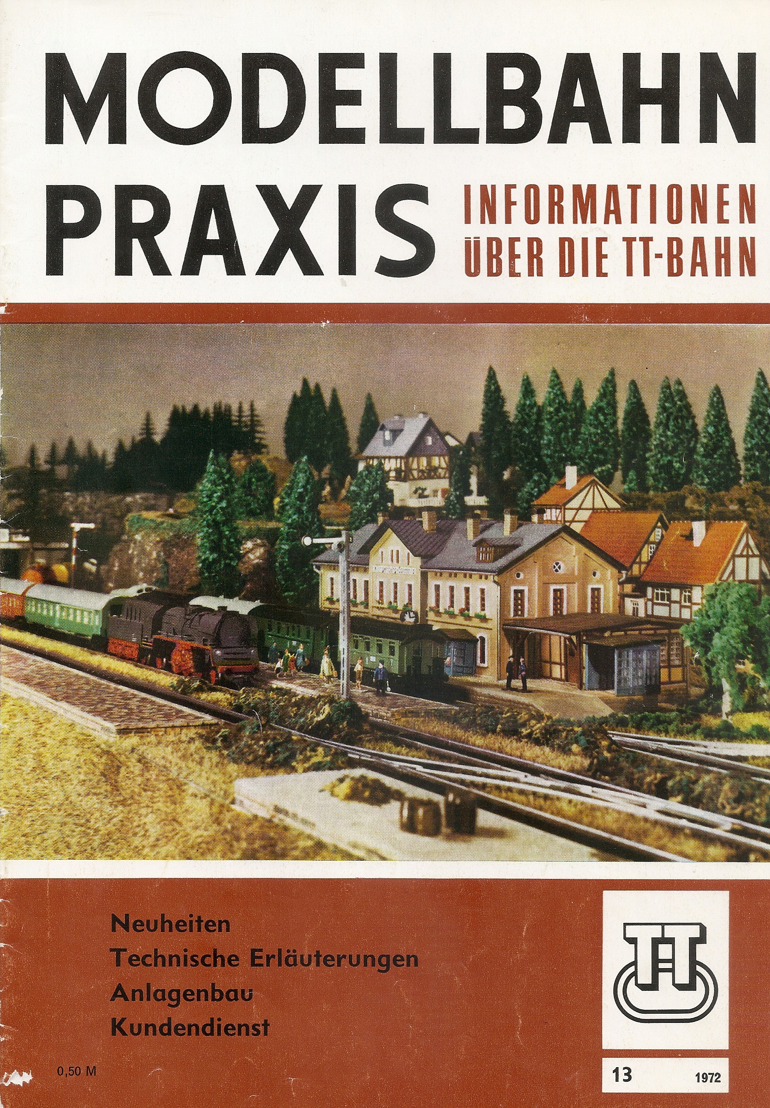 Журнал Modellbahn Praxis №13  1972 г. обложка