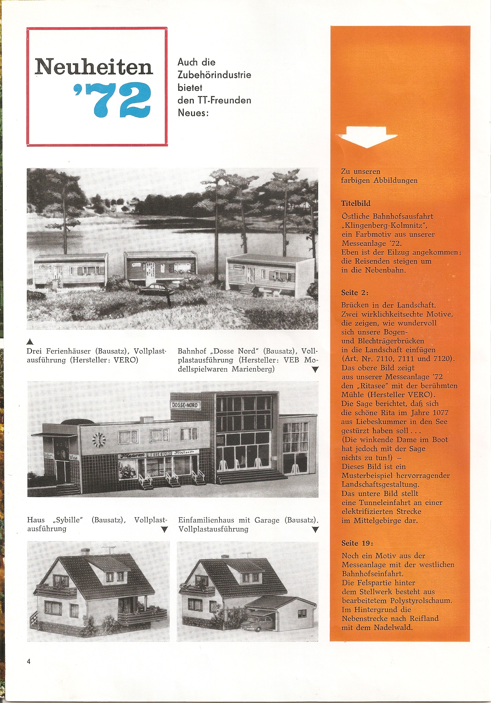 Журнал Modellbahn Praxis №13  1972 г. страница 3