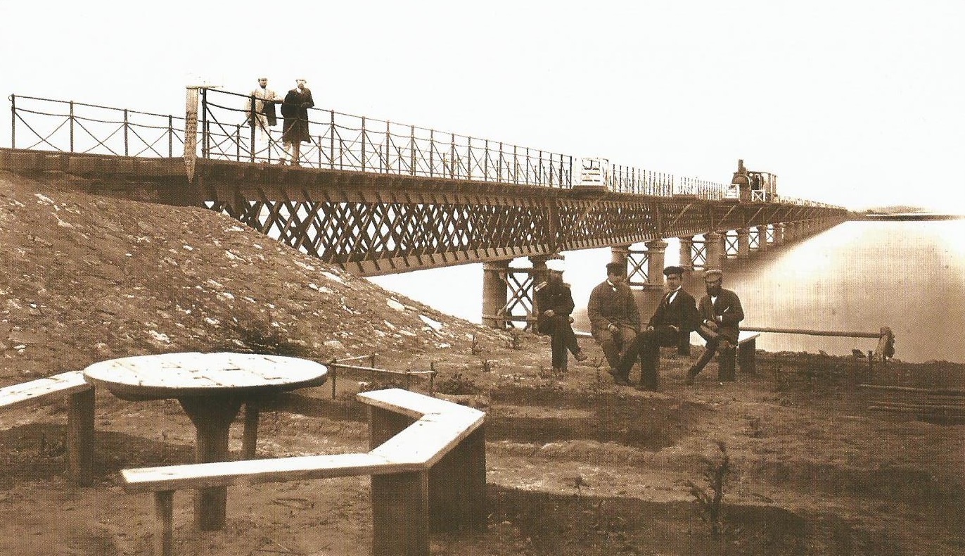 Мост в пойме Дона 1875 г.
