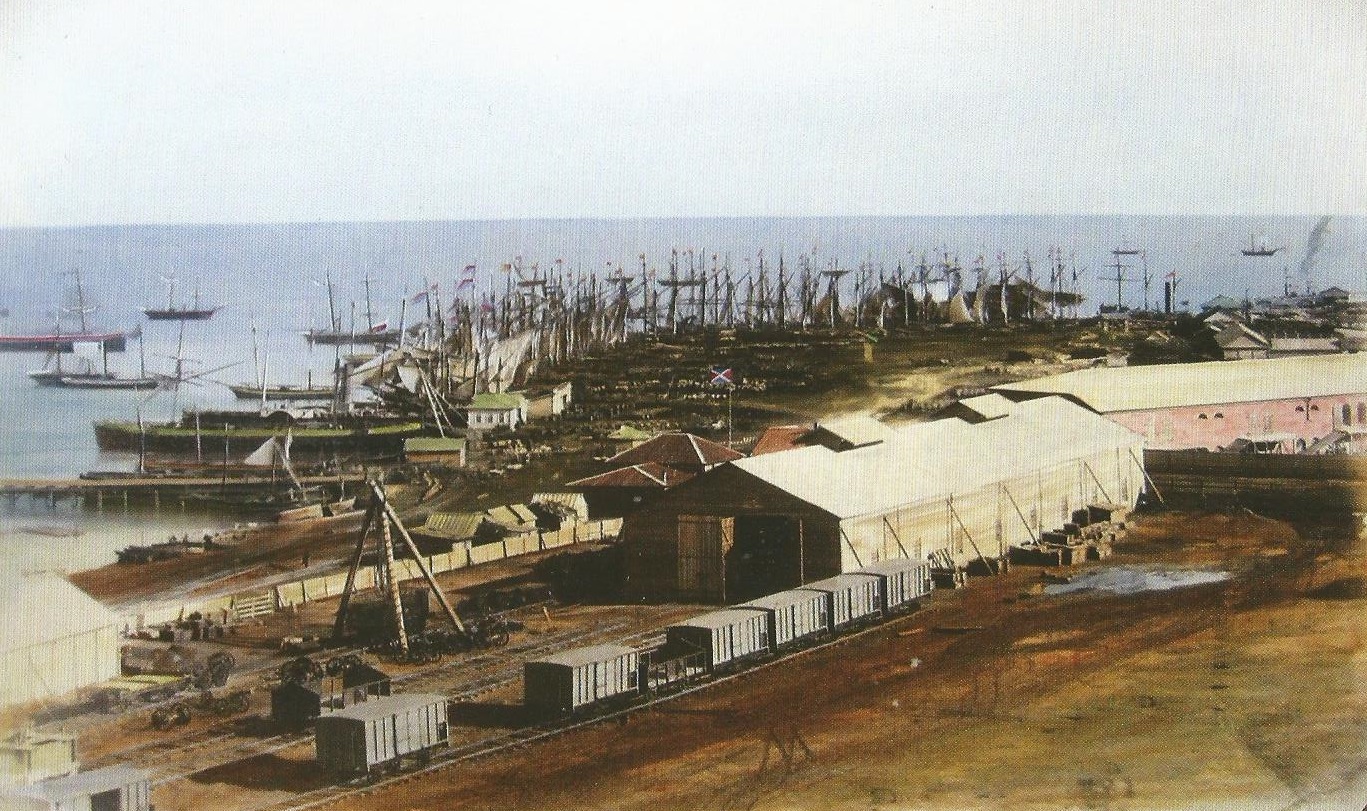 Таганрогский порт в 70-е годы XIX века