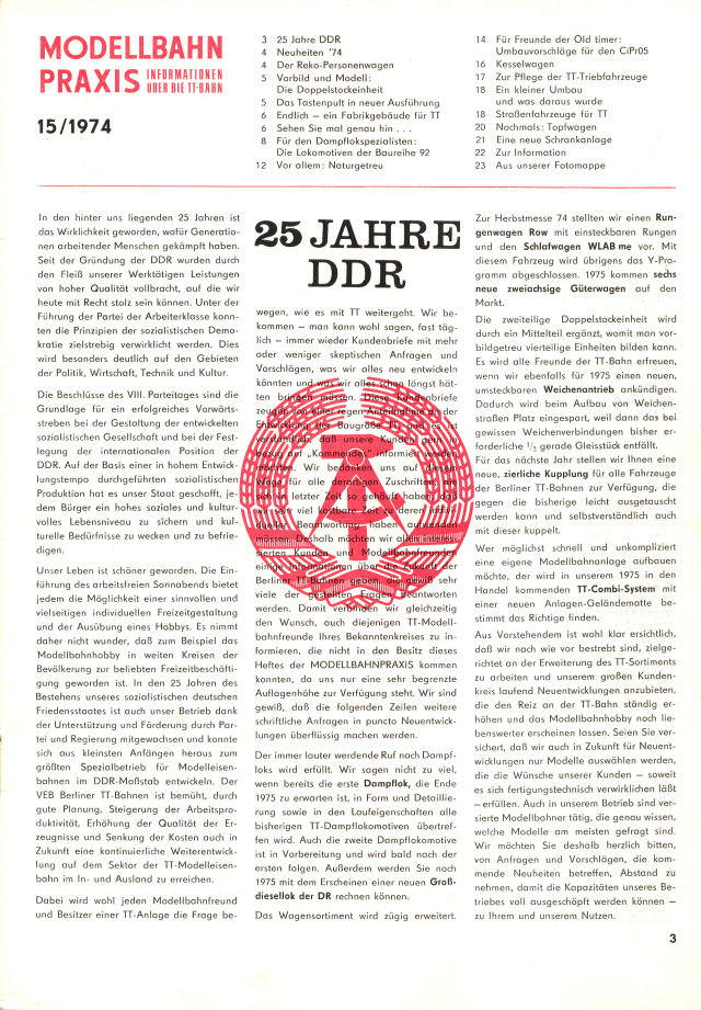 Mobellbahn Praxis #15 1974   страница 3