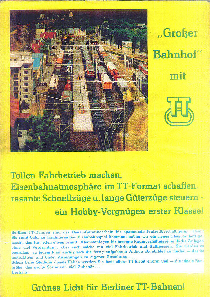 Berliner TT Bahnen Gleisplane 1977 - 1978   страница 2