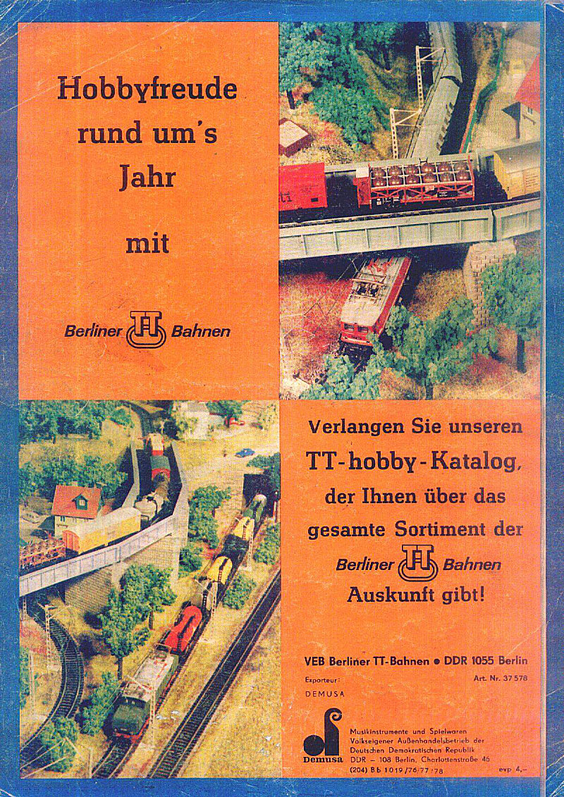 Berliner TT Bahnen Gleisplane 1977 - 1978   страница 32