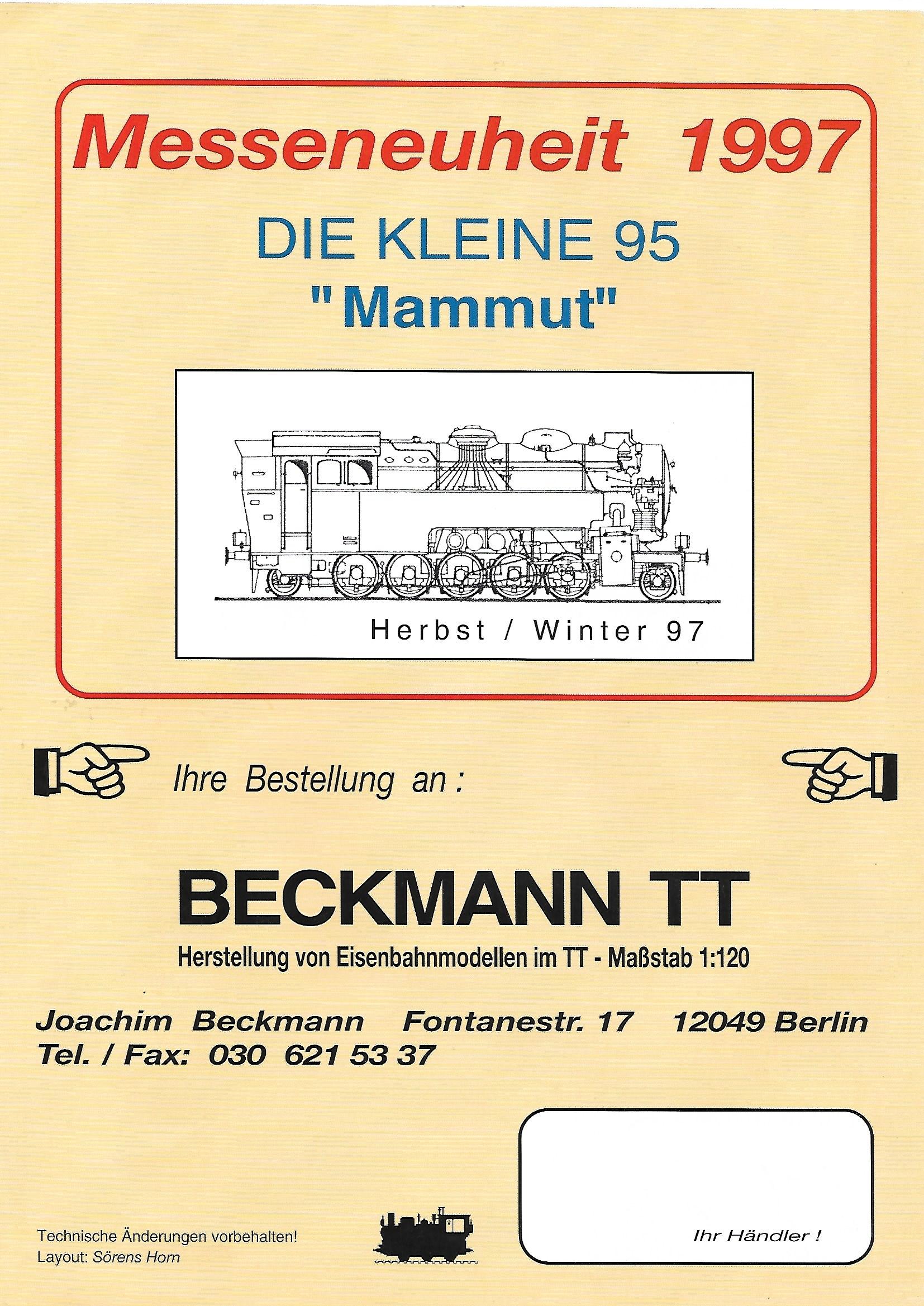 Каталог фирмы Beckmann 1997 г., страница 4